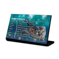 Display Plaque stand for Set 7161 9499 Gungan Submarine, SW035 