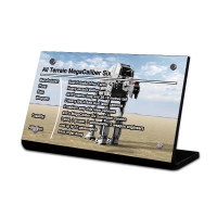 Display Plaque stand for Set 75189 All Terrain MegaCaliber Six, SW052