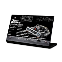 Display Plaque stand for Set 42111 Fast & Furious Dom`s  Charger, MP058