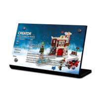Display Plaque stand for Set 10263 Winter Village Fire Station, MP143 