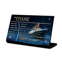 Display Plaque stand for Set 10294 Titanic, MP183,V2