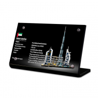Display Plaque stand for Set 21052 Dubai United Arab Emirates Skyline, MP124 