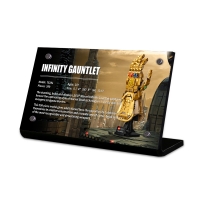 Display Plaque stand for Set 76191 Infinity Gauntlet Thanos, MP163