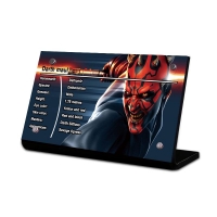 Display Plaque stand for Set 10018 75537 Darth maul, SW056 