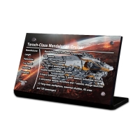 Display Plaque stand for MOC Teroch-Class Mandalorian Cruiser, SW134