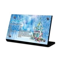 Display Plaque stand for Set 43172 Elsa`s Magical Ice Palace, MP071