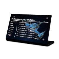 Display Plaque stand for Set 75325 The Mandalorian's N-1 Starfighter, SW132 