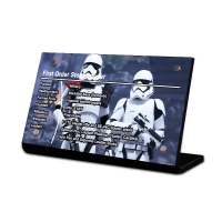 Display Plaque stand for Set 75114 First Order Stormtropper, SW071 