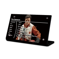 Display Plaque stand for Set 75115 Poe Dameron, SW066