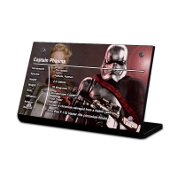 Display Plaque stand for Set 75118 Captain Phasma, SW072 