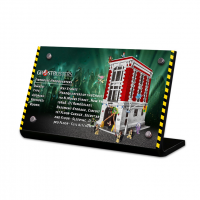 Display Plaque stand for Set 75827 Firehouse Headquarters, MP095