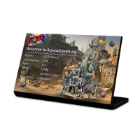 Display Plaque stand for Set 70840 Welcome to Apocalypseburg, MP065