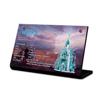 Display Plaque stand for Set 43197 The Ice Castle Frozen, MP169