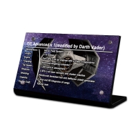 Display Plaque stand for Set 75128 10175 TIE Advancedx1(modified by Darth Vader), SW005