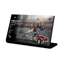 Display Plaque stand for Set 42106 Stunt Show Truck & Biket, MP151 